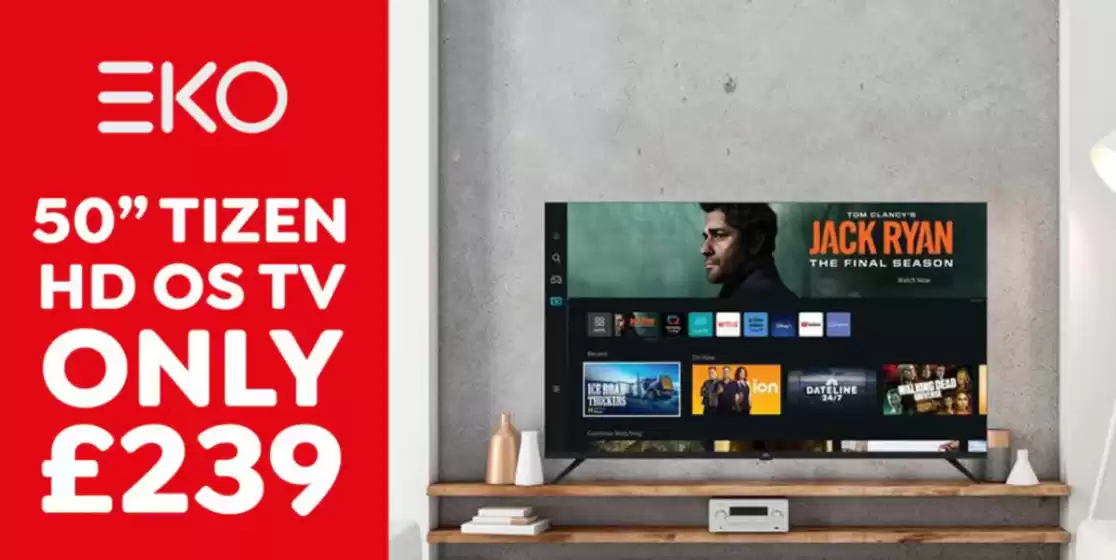 50'' Tizen Hd Od Tv Only £239