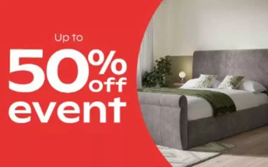Up To 50% Off Selected Bed Frames