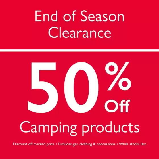 Squires Garden Centres catalogue in Hinton | 50% Off Camping Products | 2025-10-01T00:00:00.000Z - 2025-11-18T00:00:00.000Z