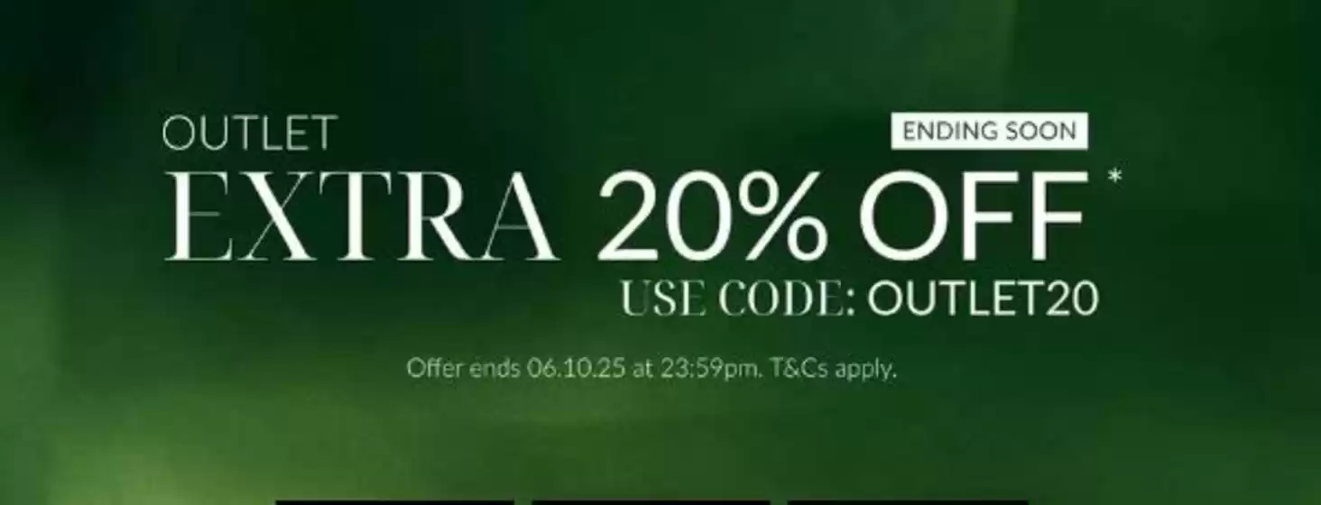 Ooutlet Extra 20% Off