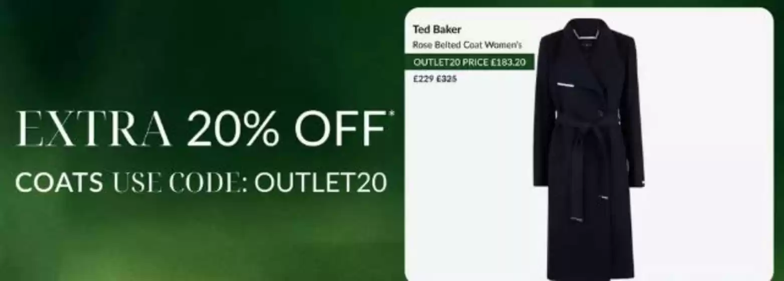 Ooutlet Extra 20% Off