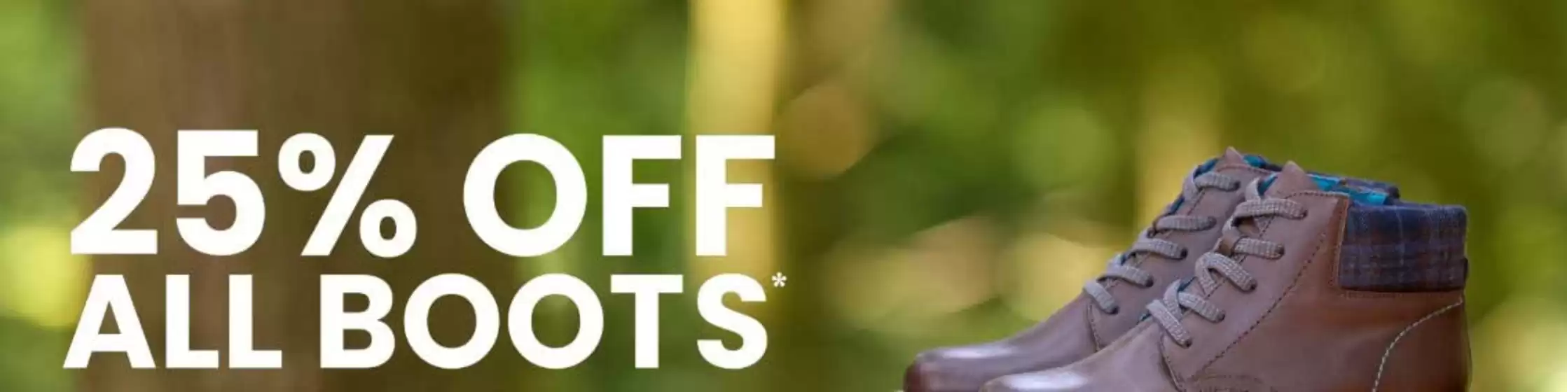 25% Off All Boots