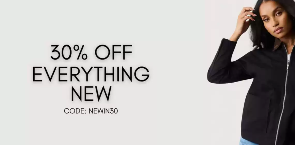 30% Off Everything New