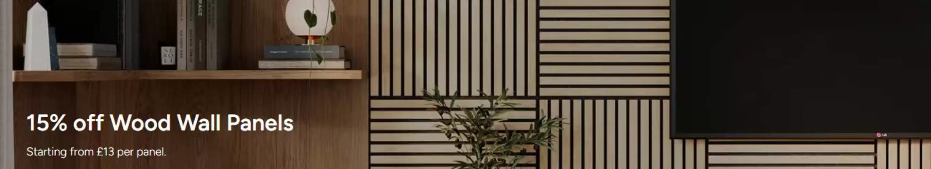 Topps Tiles catalogue in London | 15% Off Wood Panels | 2025-10-08T00:00:00.000Z - 2025-10-28T00:00:00.000Z