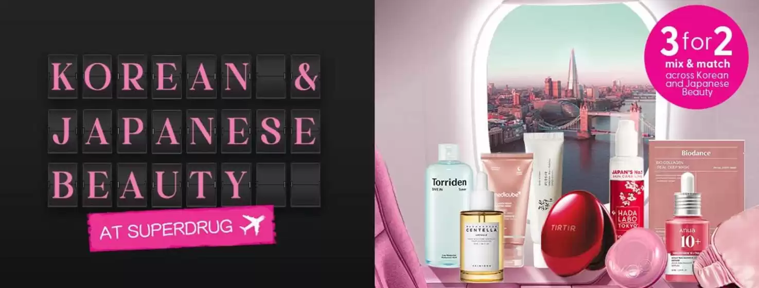 Superdrug catalogue in Hawick | Korean & Japanese Beauty | 2025-10-09T00:00:00.000Z - 2025-11-02T00:00:00.000Z