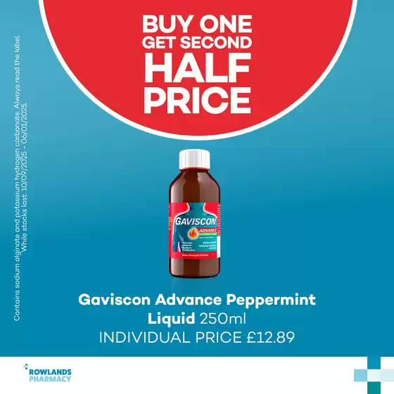 Buy One Get Second Half Price!