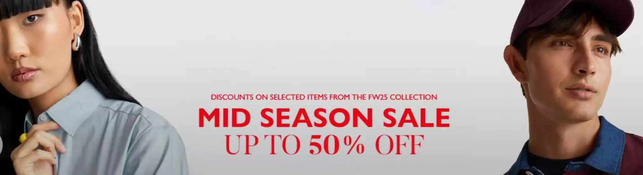 Mid Season Sale Up To 50% Off.