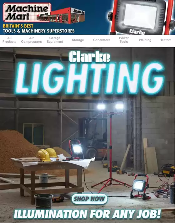 Machine Mart catalogue in Hawick | Clarke Lighting | 2025-10-10T00:00:00.000Z - 2025-10-14T00:00:00.000Z