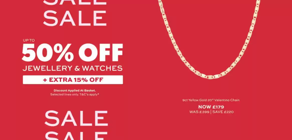 H. Samuel catalogue in Carmarthen | Up To 50% Off Jewellery & Watches! | 2025-10-10T00:00:00.000Z - 2025-10-21T00:00:00.000Z