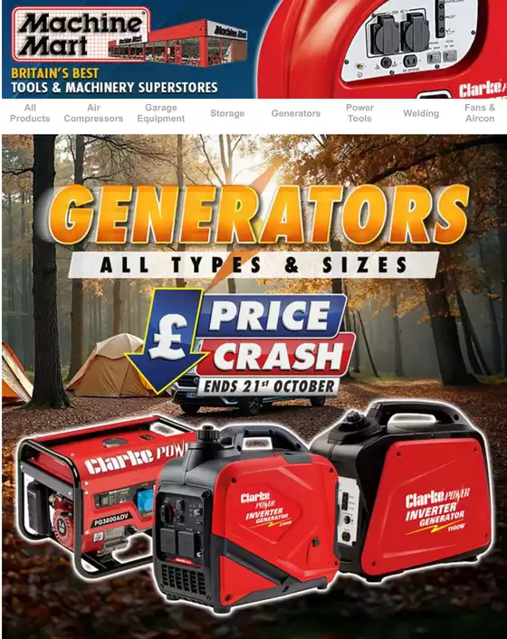 Machine Mart catalogue in Peebles | Generators! | 2025-10-10T00:00:00.000Z - 2025-10-21T00:00:00.000Z