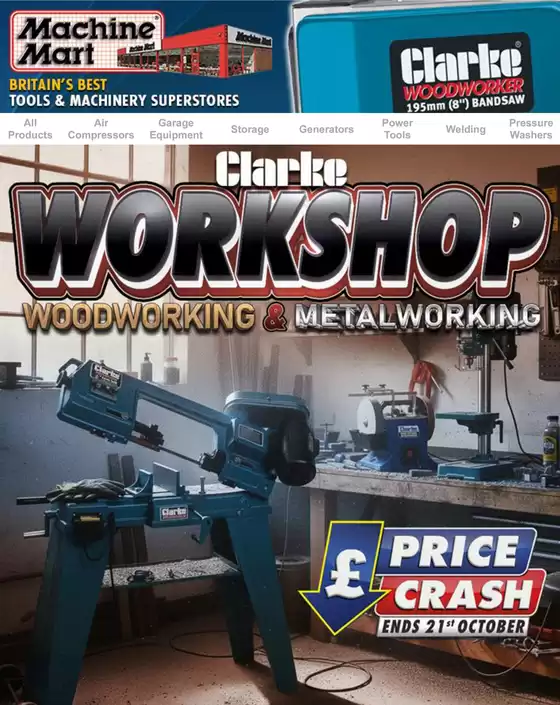 Machine Mart catalogue in Sheffield | Clarke Workshop Woodworking & Metakworking | 2025-10-13T00:00:00.000Z - 2025-10-21T00:00:00.000Z
