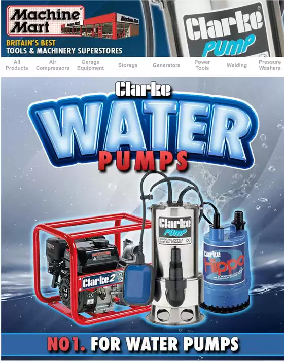 Machine Mart catalogue in Wolverhampton | Clarke Water Pumps | 2025-10-16T00:00:00.000Z - 2025-10-21T00:00:00.000Z
