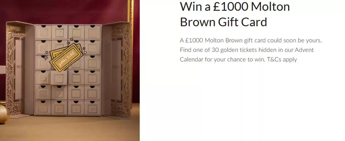 Win A £1000 Molton Brown Gift Card 