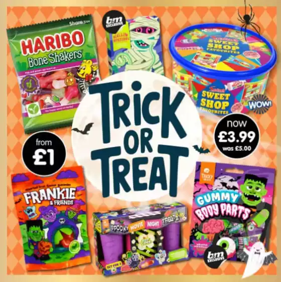 B&M Stores catalogue in Cumbernauld | Trick Or Treat. | 2025-10-20T00:00:00.000Z - 2025-11-13T00:00:00.000Z