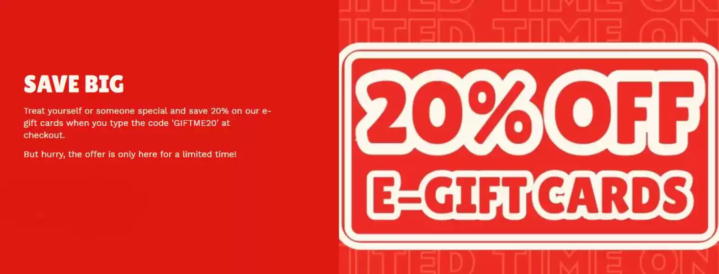 T.G.I. Friday's catalogue in Manchester | 20% Off E-Gift Cards! | 2025-10-23T00:00:00.000Z - 2025-11-20T00:00:00.000Z