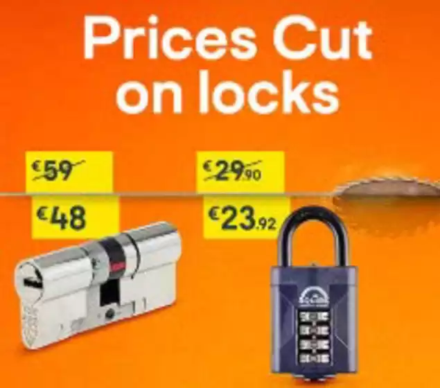 Prices Cut On Locks