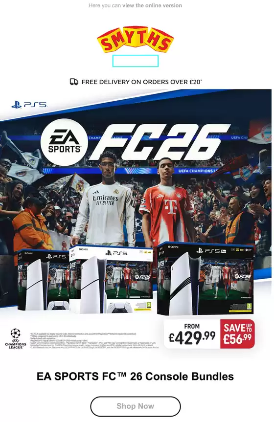 Ea Sports Fc 26 Console Bundles