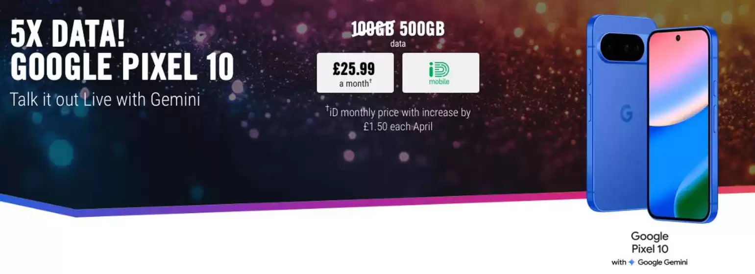 5X Datat Google Pixel 10