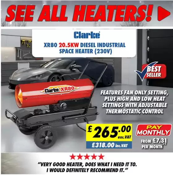 Clarke Heaters & Dehumidifiers