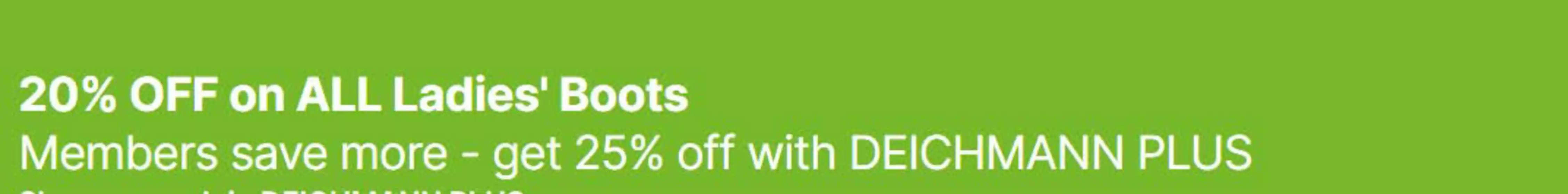 Deichmann catalogue in Hounslow | 20% Off On Ladies Boots | 2025-10-31T00:00:00.000Z - 2025-11-18T00:00:00.000Z