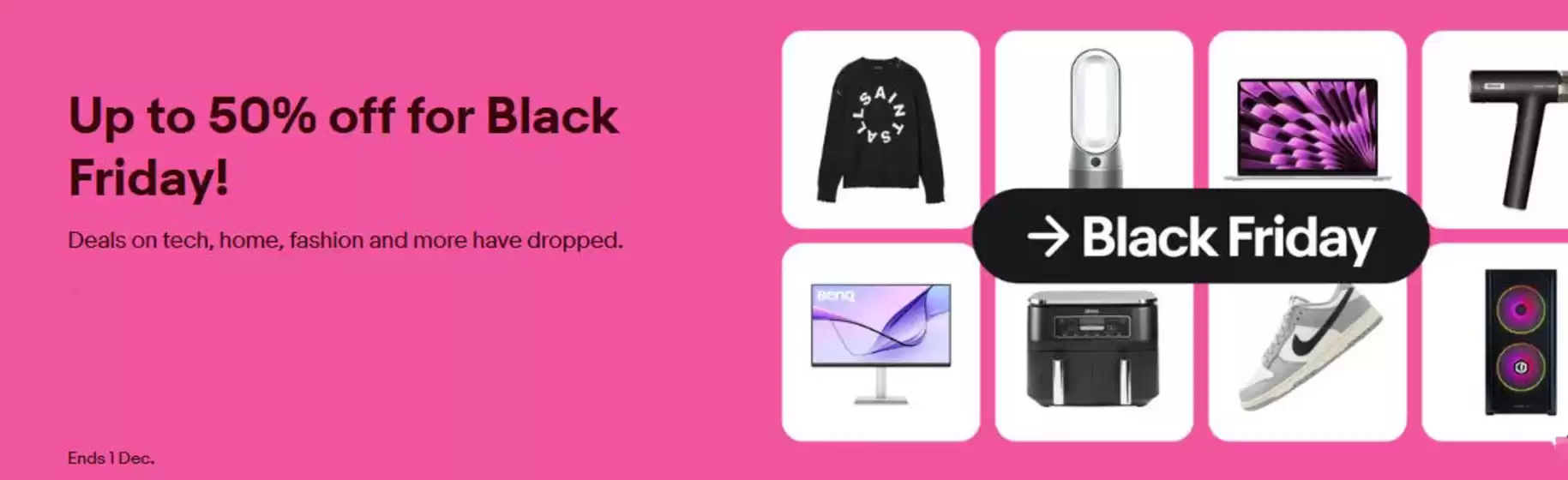 eBay catalogue in Cannock | Up To 50% Off For Black Friday- | 2025-11-12T00:00:00.000Z - 2025-12-01T00:00:00.000Z