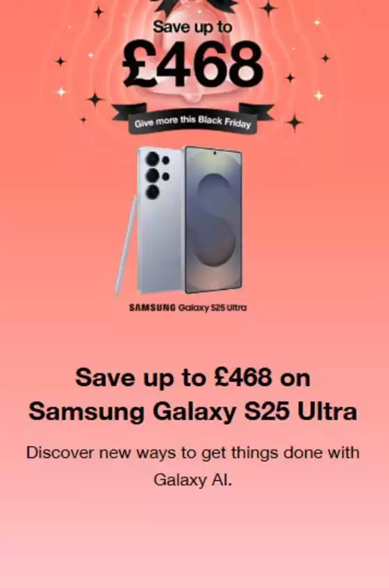 Three catalogue in Eastbourne | Save Up To £468 On Samsung S25 Ultra | 2025-11-17T00:00:00.000Z - 2026-04-01T00:00:00.000Z