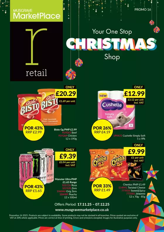 Musgrave MarketPlace catalogue in Weymouth | RETAIL DEALS | 2025-11-17T00:00:00.000Z - 2025-12-07T00:00:00.000Z