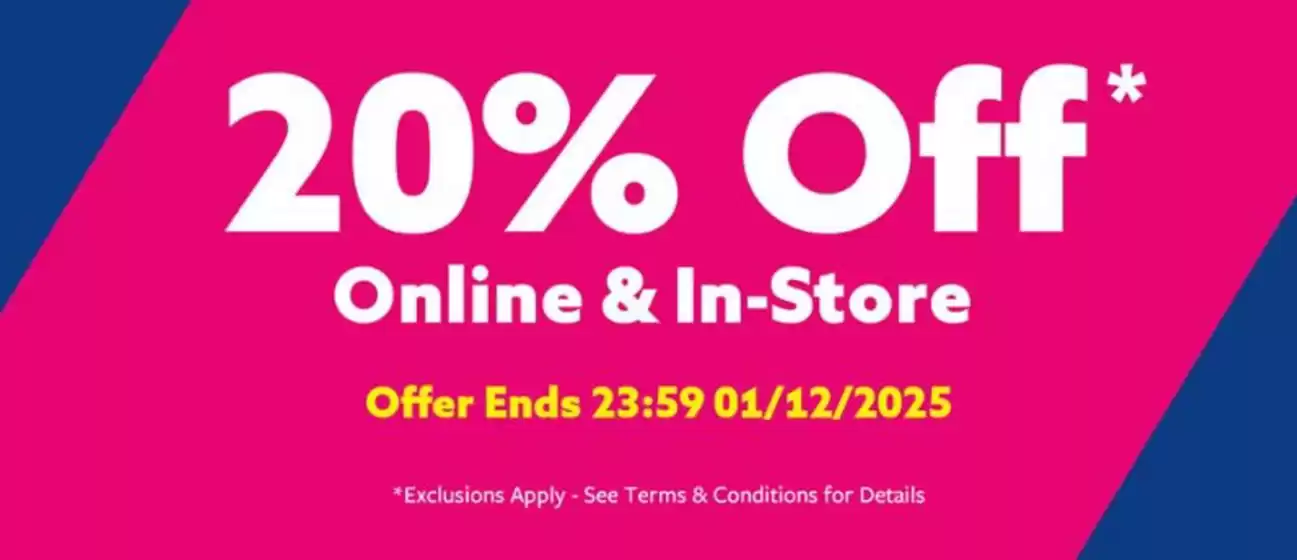 WHSmith catalogue in Bognor Regis | 20% Off Online & In-Store | 2025-11-26T00:00:00.000Z - 2025-12-01T00:00:00.000Z
