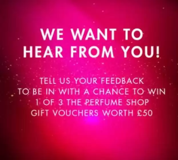 The Perfume Shop catalogue in Stockport | We Want To Hear From You! | 2025-12-09T00:00:00.000Z - 2025-12-30T00:00:00.000Z