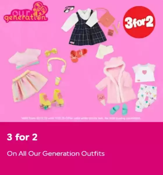 Smyths Toys catalogue in Preston | 3 For 2 On All Our Generation Outfits | 2025-12-11T00:00:00.000Z - 2025-12-28T00:00:00.000Z