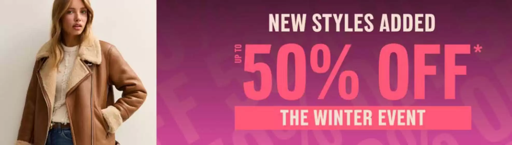 New Look catalogue in Newcastle upon Tyne | New Styles Added Up To 50% Off The Winter Event | 2025-12-16T00:00:00.000Z - 2026-01-01T00:00:00.000Z