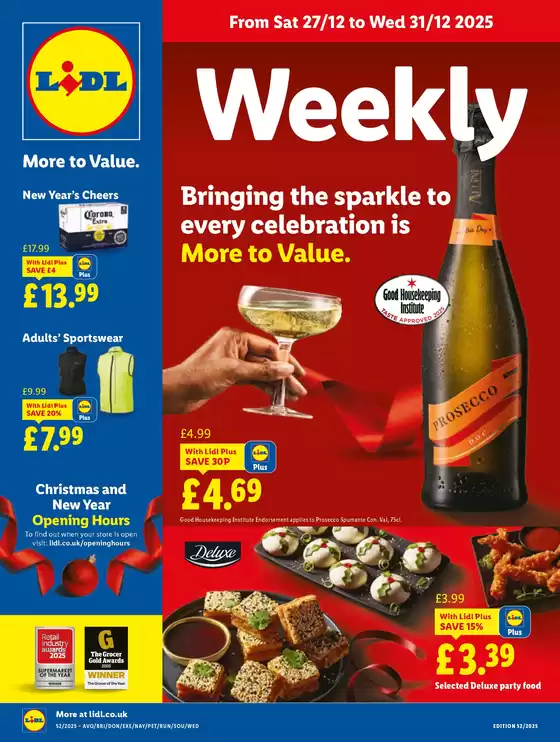 Lidl catalogue in Walton on Thames | Current bargains and offers | 2025-12-27T00:00:00.000Z - 2025-12-31T00:00:00.000Z