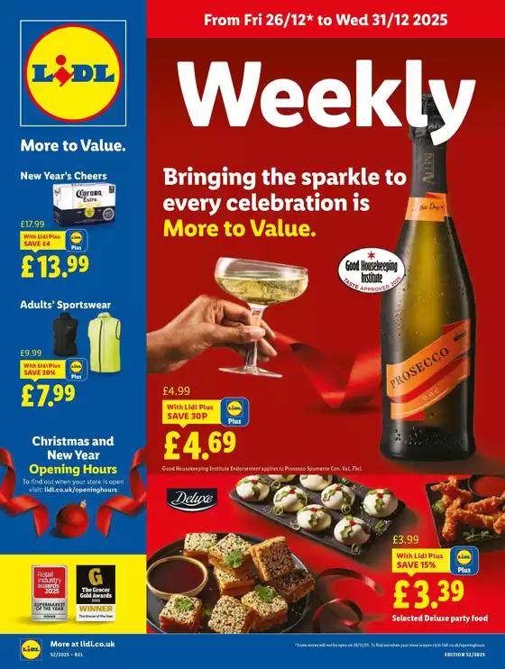 Lidl catalogue in Walton on Thames | Great discounts on selected products | 2025-12-26T00:00:00.000Z - 2025-12-31T00:00:00.000Z