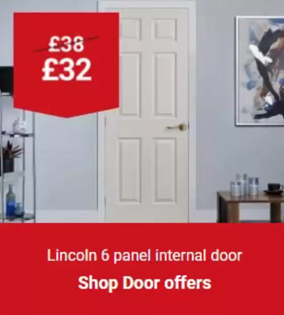 Wickes catalogue in Wimborne | Lincole 6 Panel Inernal Door | 2025-12-18T00:00:00.000Z - 2026-01-03T00:00:00.000Z