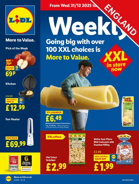 Lidl catalogue in Turriff | Top deals and discounts | 2025-12-31T00:00:00.000Z - 2026-01-07T00:00:00.000Z