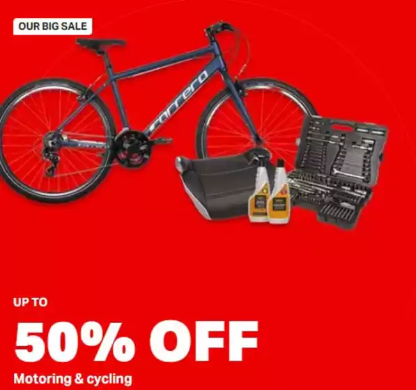 Halfords catalogue in Leeds | Up To 50% Off Motoring & Cycling | 2026-01-13T00:00:00.000Z - 2026-01-22T00:00:00.000Z