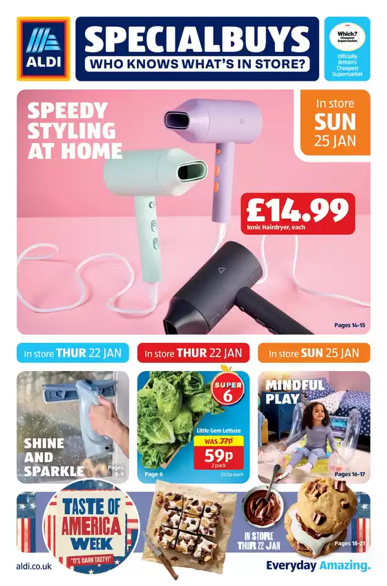 Aldi catalogue in Ellesmere Port | Top deals for all customers | 2026-01-22T00:00:00.000Z - 2026-01-25T00:00:00.000Z