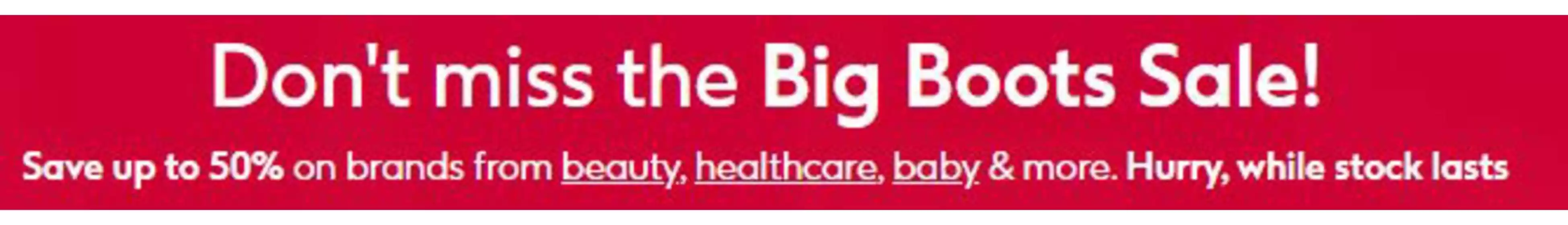 Boots catalogue in Preston | Don't Miss The Big Boots Sale! | 2026-01-19T00:00:00.000Z - 2026-02-09T00:00:00.000Z