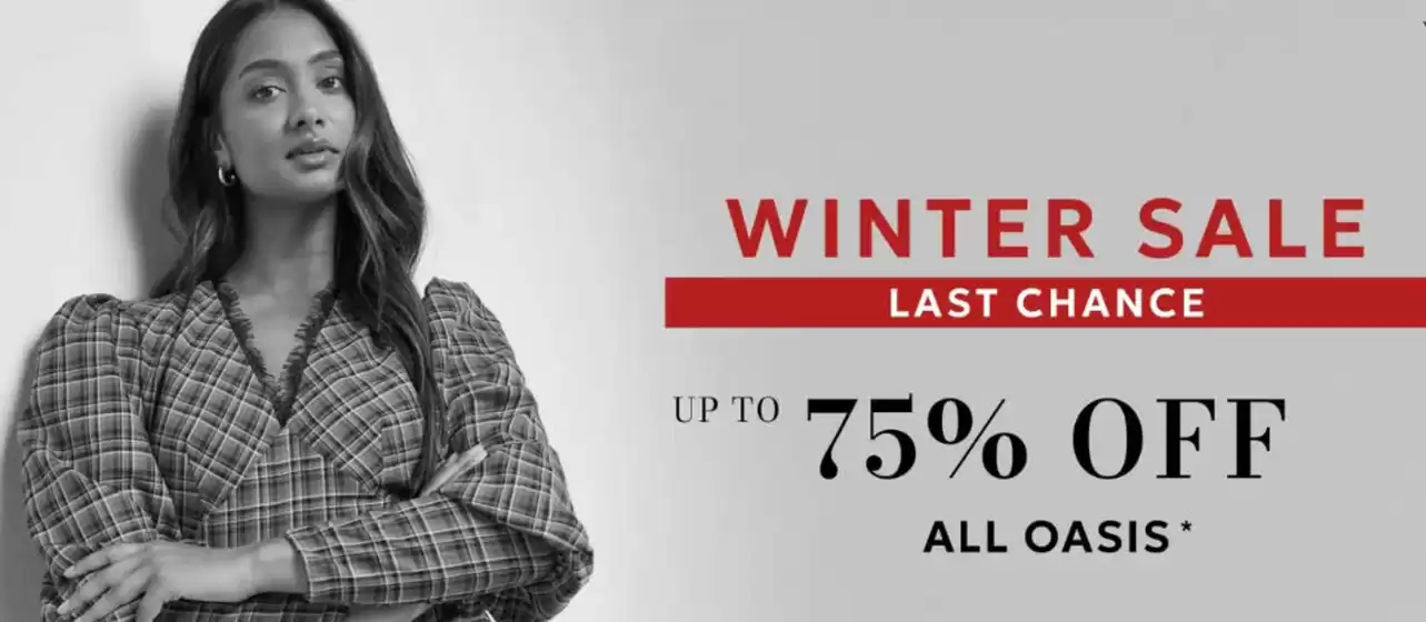 Oasis catalogue in Liverpool | Winter Sale Last Chance | 2026-01-20T00:00:00.000Z - 2026-02-01T00:00:00.000Z