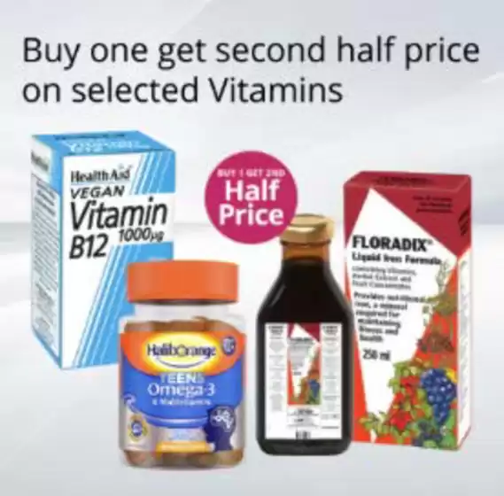 Lloyds Pharmacy catalogue in Liverpool | Buy One Get Second Half Price On Selected Vitamins | 2026-01-22T00:00:00.000Z - 2026-01-31T00:00:00.000Z