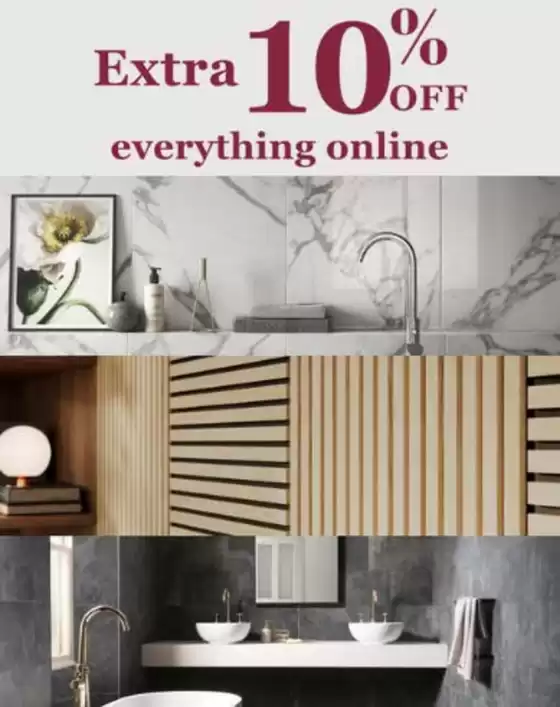 Topps Tiles catalogue in Brechin | Extra 10% Off Everything Online | 2026-01-27T00:00:00.000Z - 2026-02-12T00:00:00.000Z