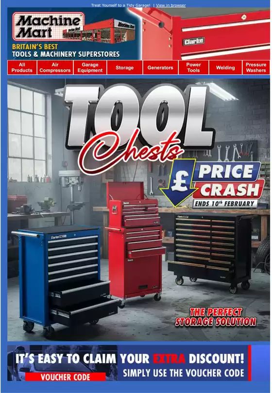 Machine Mart catalogue in Paddock Wood | Tool Chests` | 2026-01-30T00:00:00.000Z - 2026-02-10T00:00:00.000Z