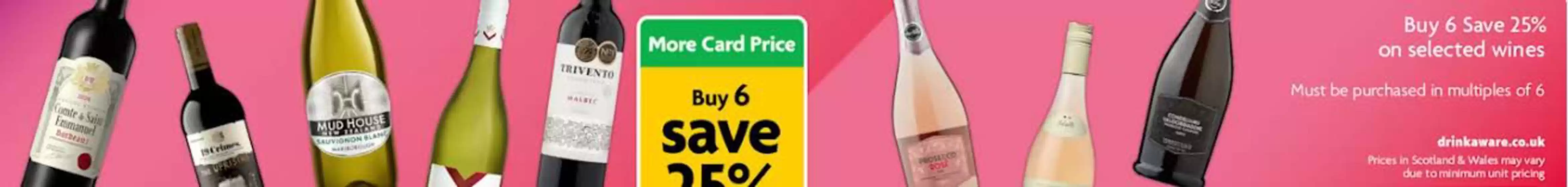 Morrisons catalogue in Worthing | Buy 6 Save 25% On Selected Wines | 2026-02-06T00:00:00.000Z - 2026-02-12T00:00:00.000Z