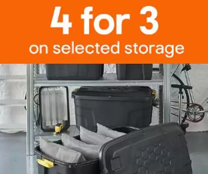 B&Q catalogue in Port Glasgow | 4 For 3 On Selected Storage` | 2026-02-12T00:00:00.000Z - 2026-02-21T00:00:00.000Z