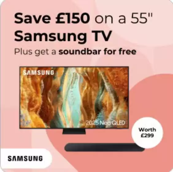 Hughes catalogue in Reading | Save £150 On A 55'' Samsung TV | 2026-02-16T00:00:00.000Z - 2026-02-26T00:00:00.000Z