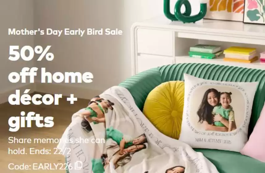 Snapfish catalogue in Belfast | 50% Off Home Decor+Gifts | 2026-02-17T00:00:00.000Z - 2026-02-22T00:00:00.000Z