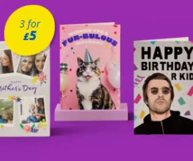 Card Factory catalogue | 3 For £5  | 2026-02-18T00:00:00.000Z - 2026-02-28T00:00:00.000Z