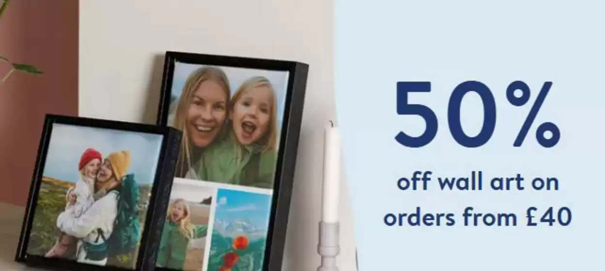 Photobox catalogue in Glasgow | 50% Off Wall Art On Orders From £40 | 2026-02-20T00:00:00.000Z - 2026-02-25T00:00:00.000Z