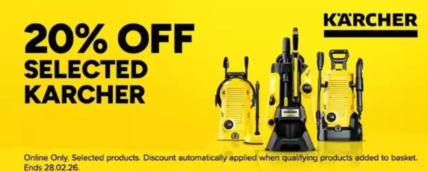 Euro Car Parts catalogue in Wakefield | 20% Off Seleted Karcher | 2026-02-26T00:00:00.000Z - 2026-02-28T00:00:00.000Z