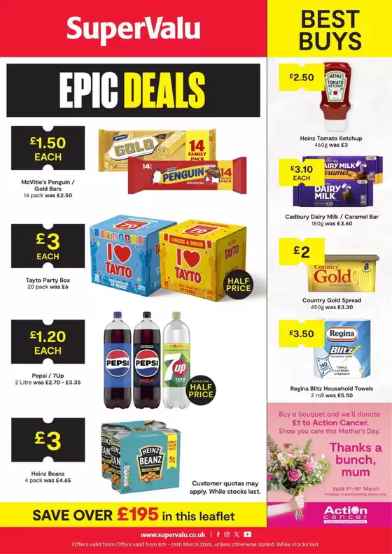 SuperValu catalogue in Watford | SuperValu weekly offers | 2026-03-08T00:00:00.000Z - 2026-03-28T00:00:00.000Z